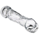 Clear Cloud 9 Penis Sleeve 4.5" for length and girth enhancement, made of body-safe TPE for heightened sensations.