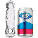 "Cloud 9 Penis Sleeve 4.5 inch next to Cloud 9 novelties can for size comparison"