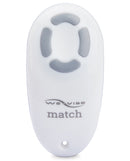 We-Vibe Match Replacement Remote Control White for couples vibrator with easy adjustment buttons.