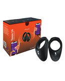 We-Vibe Bond and Bond Tease Us Vibrating Cock Ring Set Black with box and two rings.