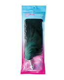 Fox Tail Large Stainless Steel Butt Plug Teal in packaging by Pink Elephant World