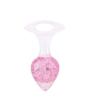 Pinkelephant Luxe Prism Small Butt Plug Light Pink with smooth silicone and crystal end for enhanced pleasure.