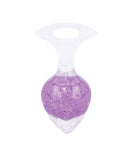 Pinkelephant Luxe Prism Small Butt Plug Light Purple showcasing its smooth silicone and crystal glass design.