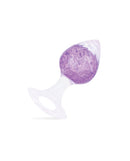 Pinkelephant Luxe Prism Small Butt Plug Light Purple featuring smooth silicone and a stunning crystal glass ball.