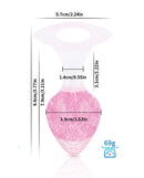 Pinkelephant Luxe Prism Medium Butt Plug Light Pink dimensions and specifications in a visual format.
