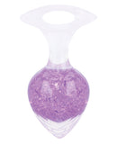Pinkelephant Luxe Prism Large Butt Plug Light Purple with crystal ball design showcasing smooth platinum silicone and striking brilliance.