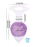 Pinkelephant Luxe Prism Large Butt Plug Light Purple dimensions and design features