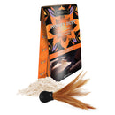 Kama Sutra Honey Dust Tropical Mango Body Powder 1 Oz with included feather applicator and powder mound.
