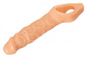 Realistic vanilla penis extender for enhanced pleasure and performance during intimate sessions.