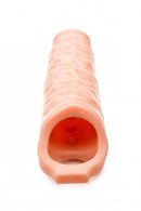 Size Matters 3 inches Penis Flesh Extender Sleeve showcasing its realistic texture and design for enhancement.