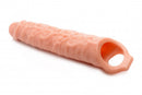 Size Matters 3 inches Penis Flesh Extender Sleeve for enhanced length and girth with a realistic feel.