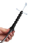 CleanStream Shower Head with Silicone Nozzle, featuring textured design and water spray for enema use.