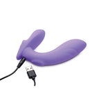 Inmi 10x G-Tap Tapping Silicone G Spot Vibrator Purple with USB charging cable