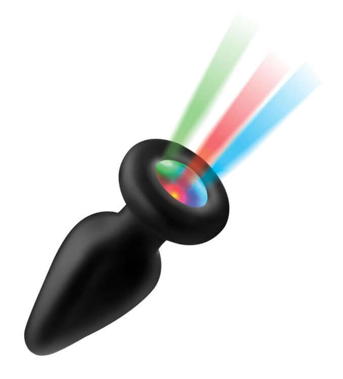 BOOTY SPARKS SILICONE LIGHT-UP ANAL PLUG MEDIUM-0