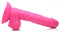 POP 6.5IN DILDO W/ BALLS PINK-2