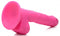 POP 6.5IN DILDO W/ BALLS PINK-3