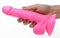 POP 6.5IN DILDO W/ BALLS PINK-4