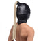 STRICT BLONDE PONYTAIL BONDAGE HOOD-1