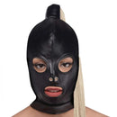 STRICT BLONDE PONYTAIL BONDAGE HOOD-0