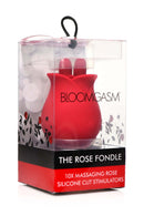Bloomgasm The Rose Fondle Rose Clit Stimulator packaging showcasing its elegant design and features.
