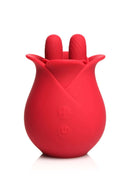 Bloomgasm The Rose Fondle Rose Clit Stimulator in red, designed for targeted stimulation and elegant aesthetics.