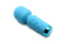 Bang! 10X Mini Silicone Rechargeable Wand in blue, travel-friendly and discreet for intimate sessions.