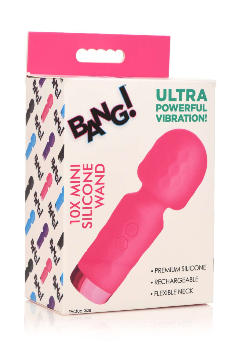 BANG! 10X MINI SILICONE WAND PINK-1