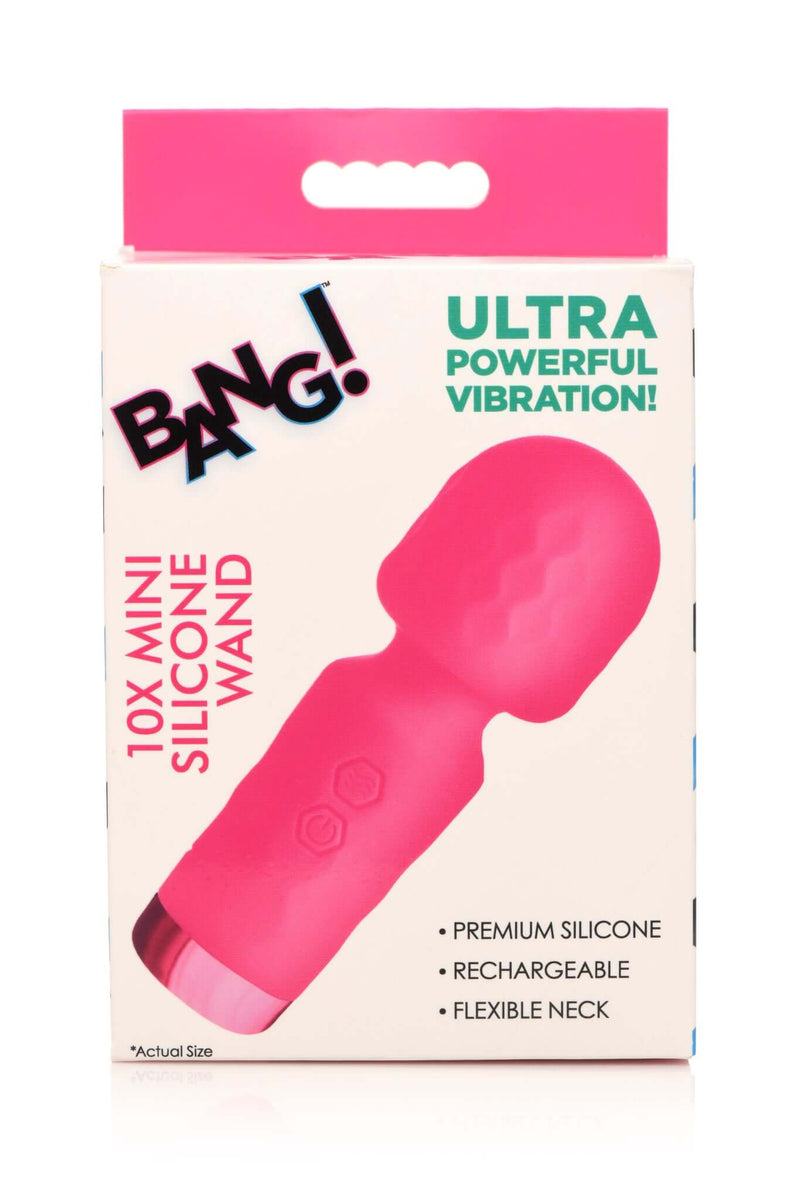 BANG! 10X MINI SILICONE WAND PINK-2