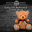 Gagged Bondage Bear from Master Series, a cute gift with vegan leather and nickel-free metal accents.