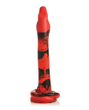 Creature Cocks King Cobra 18 inches Long Silicone Dong, a vivid red snake-themed pleasure toy for adventurous users.