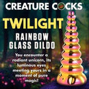 CREATURE COCKS TWILIGHT RAINBOW GLASS DILDO-6