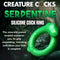 Creature Cocks Serpentine Silicone Cock Ring in Jade Green - Fantasy Snake Design Enhances Pleasure and Climax