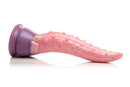 XR Brands Creature Cocks Octoprobe Tentacle Silicone Dildo in pink and purple, designed for deep, thrilling pleasure adventures.