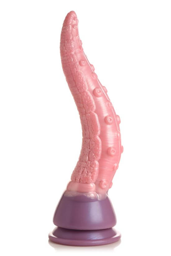 XR Brands Creature Cocks Octoprobe Tentacle Silicone Dildo in pink, designed for deep stimulation and made from premium, phthalate-free silicone.