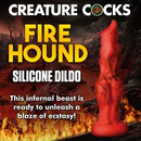 CREATURE COCKS FIRE HOUND SILICONE DILDO MEDIUM-5
