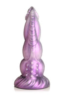 Fantasy Celestial Cock Silicone Dildo with Suction Cup Base in Pearly White and Pink Texture and Shape Design