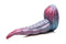 Creature Cocks Tentacle Cock Silicone Dildo by XR Brands in vibrant red and blue, showcasing its intricate textures and shiny finish.