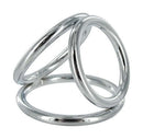 Master Series The Triad Chamber Cock & Ball Ring 1.75 inch - sleek metal ring system for enhanced support.