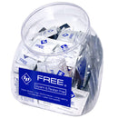 ID Free Water Based Lubricant 4ml Foil Jar of 216 Pieces in a clear jar showcasing individual packets.