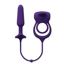 VeDo Humper Dual C-Ring with Anal Plug 5 inch Purple product image showcasing the purple silicone design and dual c-ring feature.