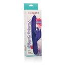 CalExotics Posh Fluttering Butterfly Vibrator Purple packaging showing butterfly stimulator and product features.