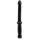 Doc Johnson Anal Push PVC Anal Probe Black, slim flexible wand for controlled anal exploration.