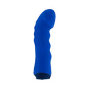 Selopa Blue Banger Petite Vibrator with Curved Head and Textured Shaft