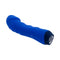 Selopa Blue Banger Petite Vibrator with Curved Head and Textured Shaft, featuring 10 vibrating speeds and a heart-shaped gem button.