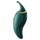 Zalo Hero Jewel Green Clitoral Vibrator design highlighting its elegant shape and jewel-toned finish.