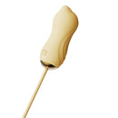 Zalo Unicorn Clitoral Suction Vibrator Set Lemon Yellow close-up view of the clitoral suction toy in lemon yellow.
