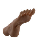 Zero Tolerance Pussy Footin Masturbator Dark foot design with realistic toes and arch for fetish pleasure.
