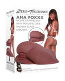 Zero Tolerance Ana Foxxx Realistic Vagina and Ass Stroker packaging showcasing the double-entry design.