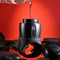Vibrating stroker ring with lubricant pouring in, Zero Tolerance Wet It Be, ergonomic design against red background with stones