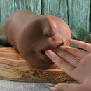 Channel Heart Movie & Realistic Kiss & Tell Stroker design with detailed lips and a hand reaching towards it.